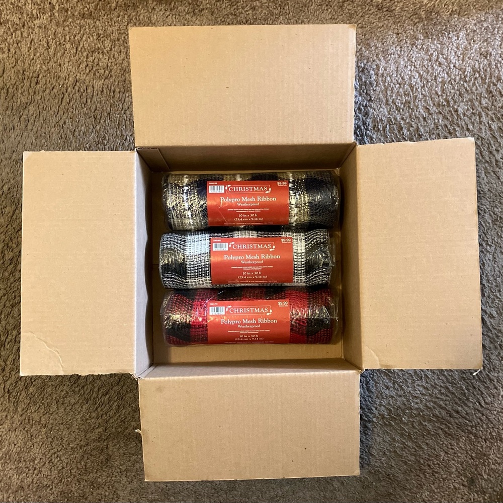 3 Rolls Of Ribbon